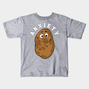 ANXIETY POTATO | Funny Mental Health, Depression, Anxiety Kids T-Shirt